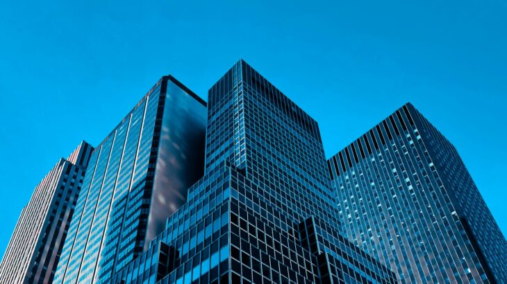 low angle view high rise buildings
